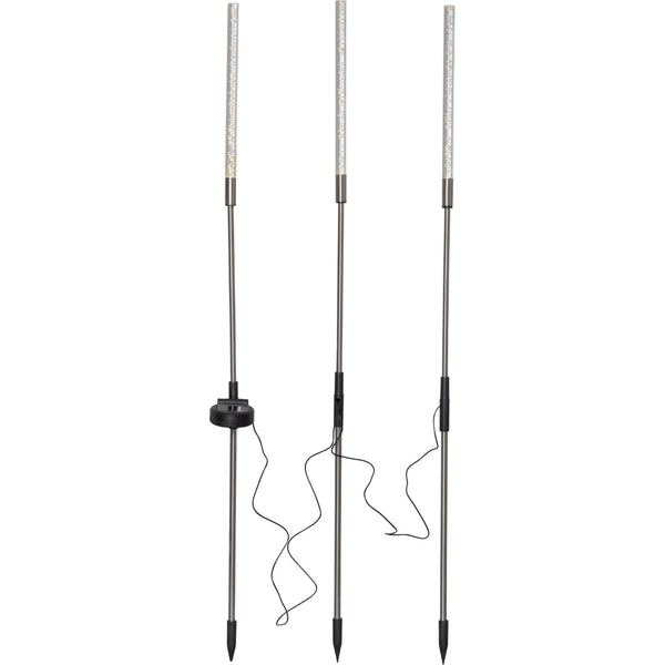 Star Trading - Éclairage des cellules solaires - Décoration de cellules solaires Bubbly 3 -Pin - Transparent - 83 cm