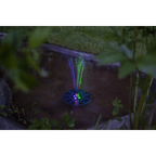 Star Trading - Éclairage à cellules solaires - Fontaine de décoration à cellules solaires - Noir - 10cm Couleur de lumière RGB (Rouge-Vert-Bleu)