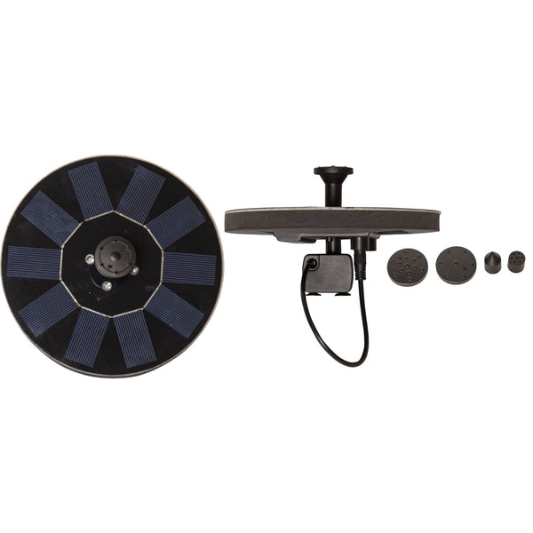 Star Trading - Éclairage à cellules solaires - Fontaine de décoration à cellules solaires - Noir - 10cm Couleur de lumière RGB (Rouge-Vert-Bleu)