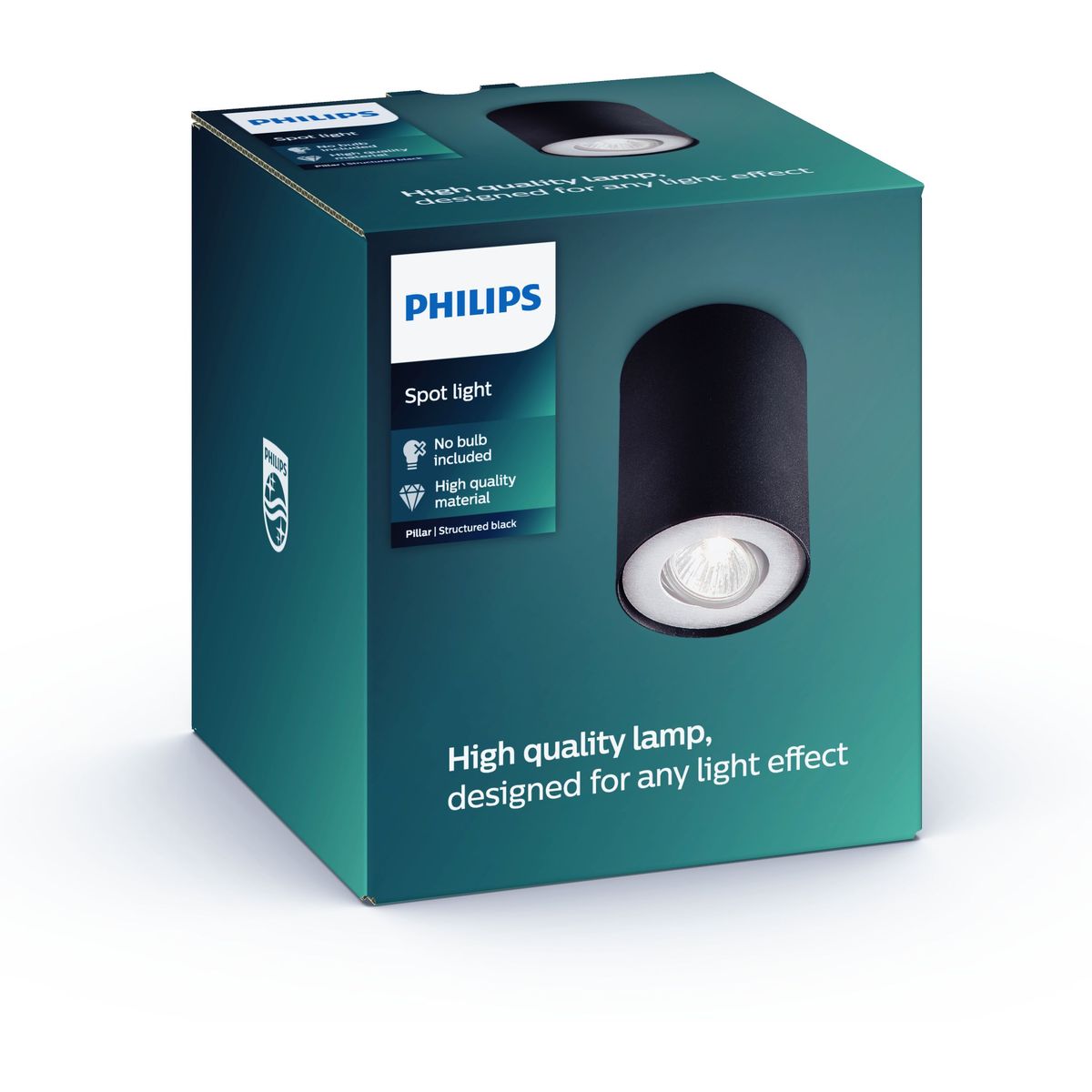 Philips - Pills Single Spot Black 1x20W 230V