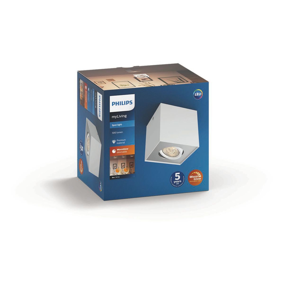 Philips - Box Single Spot blanc 1x4.5w selv