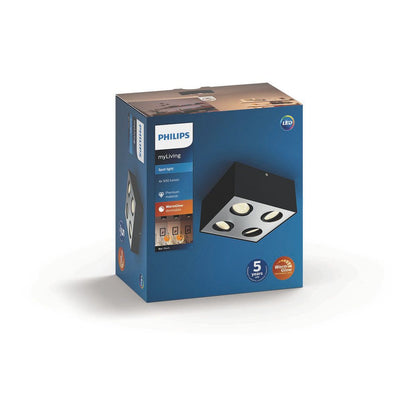Philips - Box Form spécial noir 4x4.5w selv