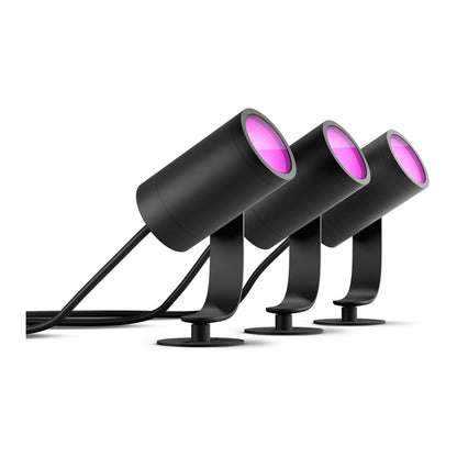 Philips - Lily Hue base unit spike black 3x8W 24V