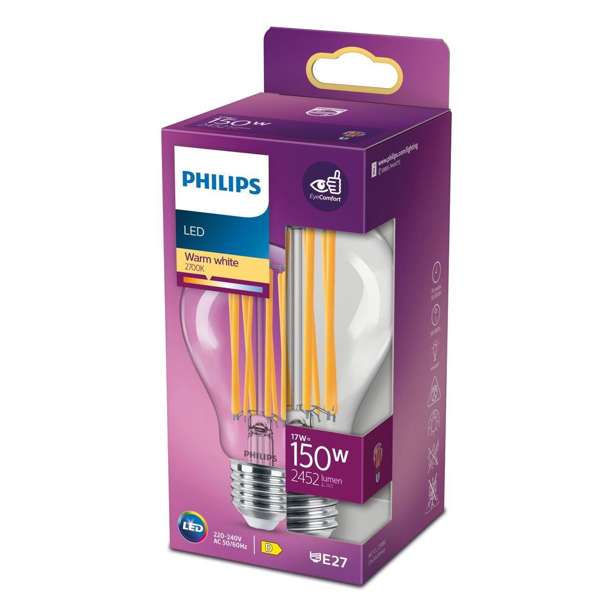 Philips - LED Classic 150W A67 E27 WW CL ND 1SRT4