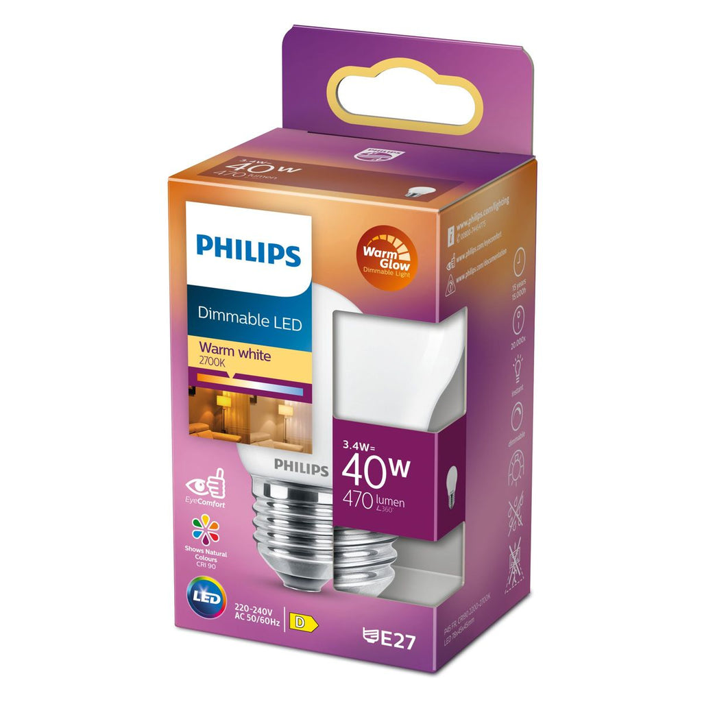 Philips - LED Classic 40W P45 E27 WGD90 FR SRT4