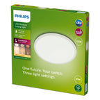 Philips - Plafond superslim SSW 15W 27K blanc IP54
