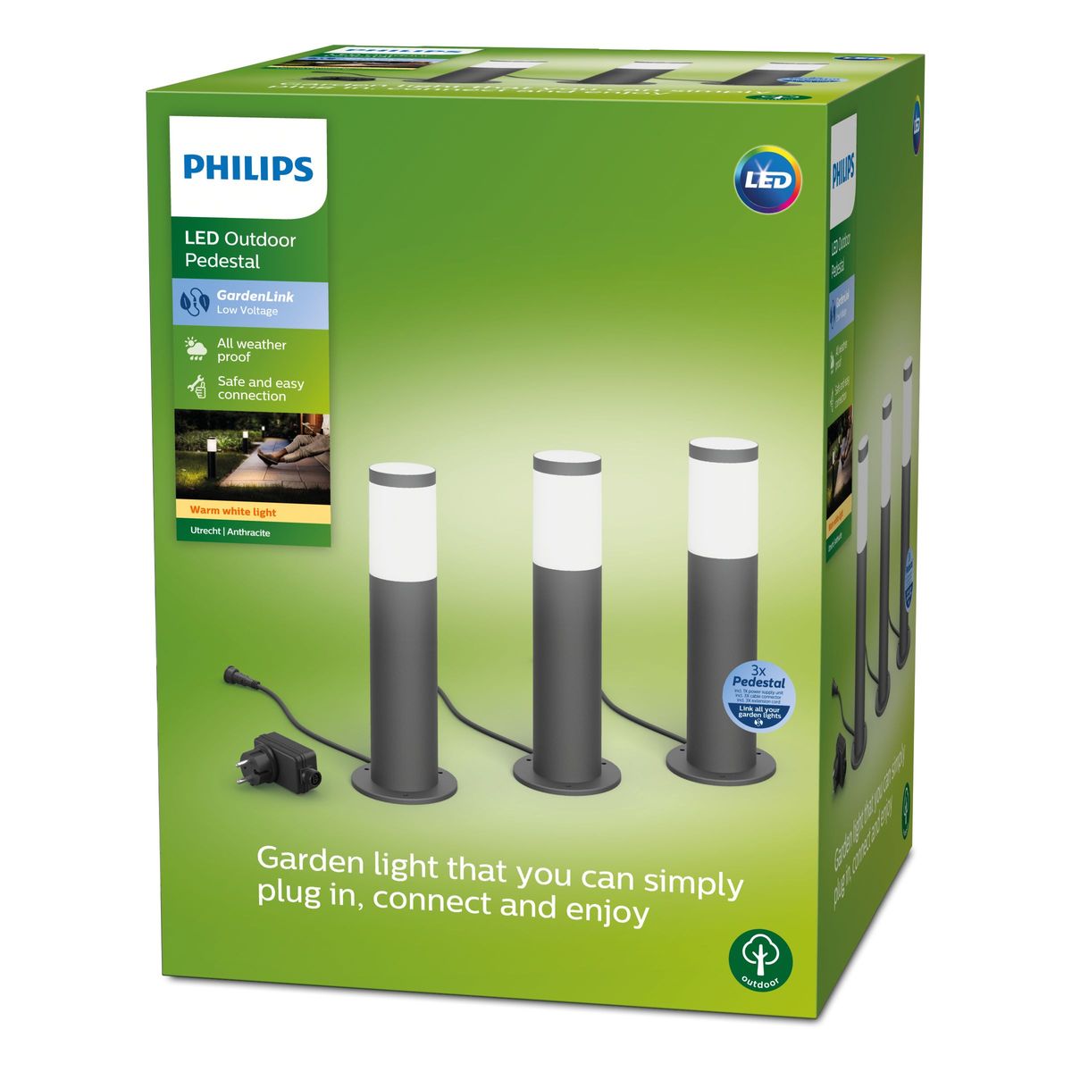 Philips - LV Pack de piédestal 24W 5 + 2 + 2M 3PK