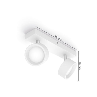 Philips - Bracia Spot WH 2x5.5W 27K HV