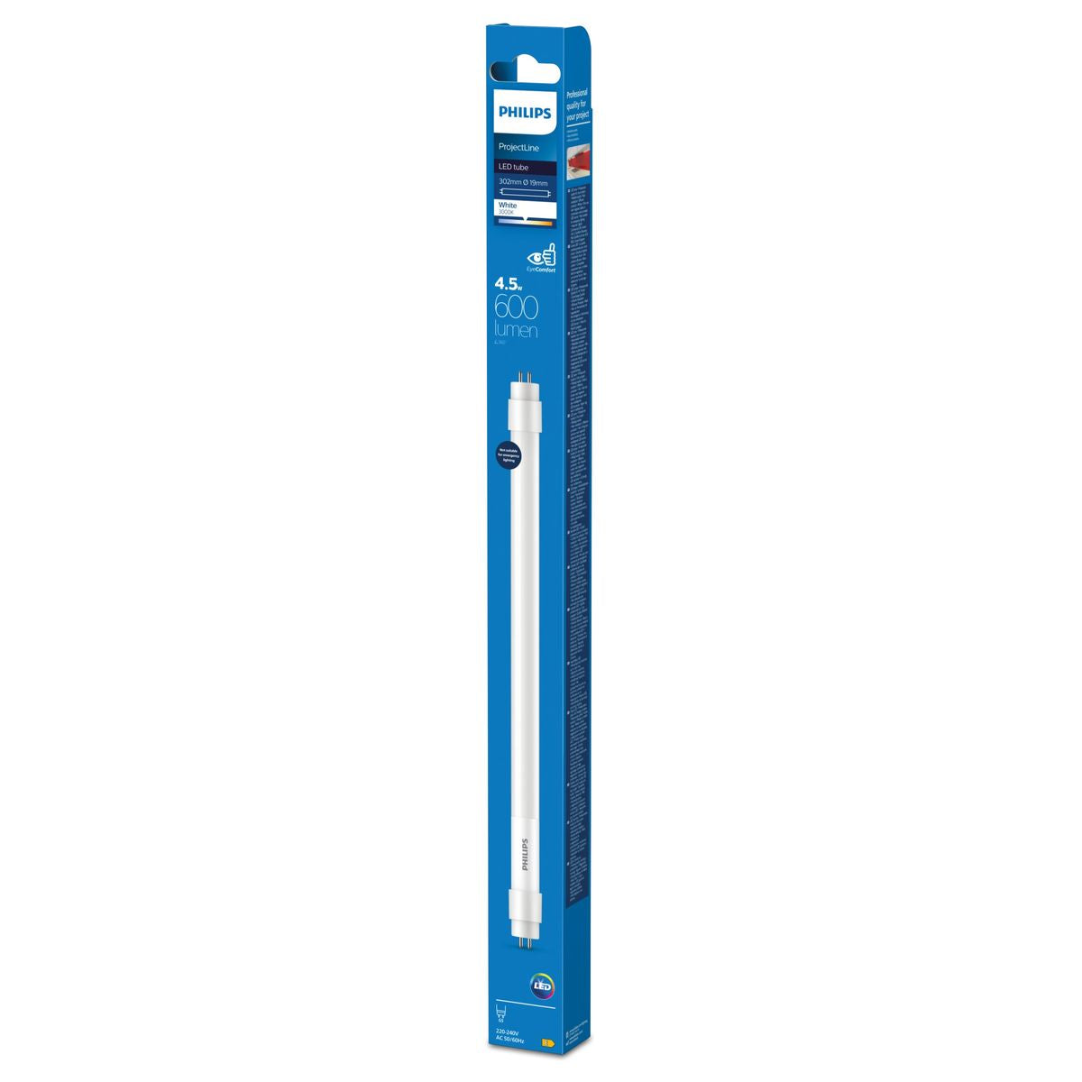 Philips - LED T5 Mini 4.5W G5 WH 1CT/12