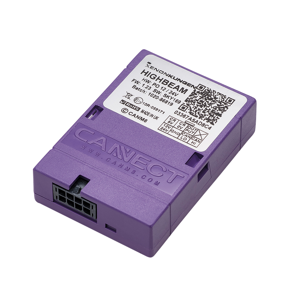 CANM8 – Signal de courant de commande vers lumière supplémentaire 12 V