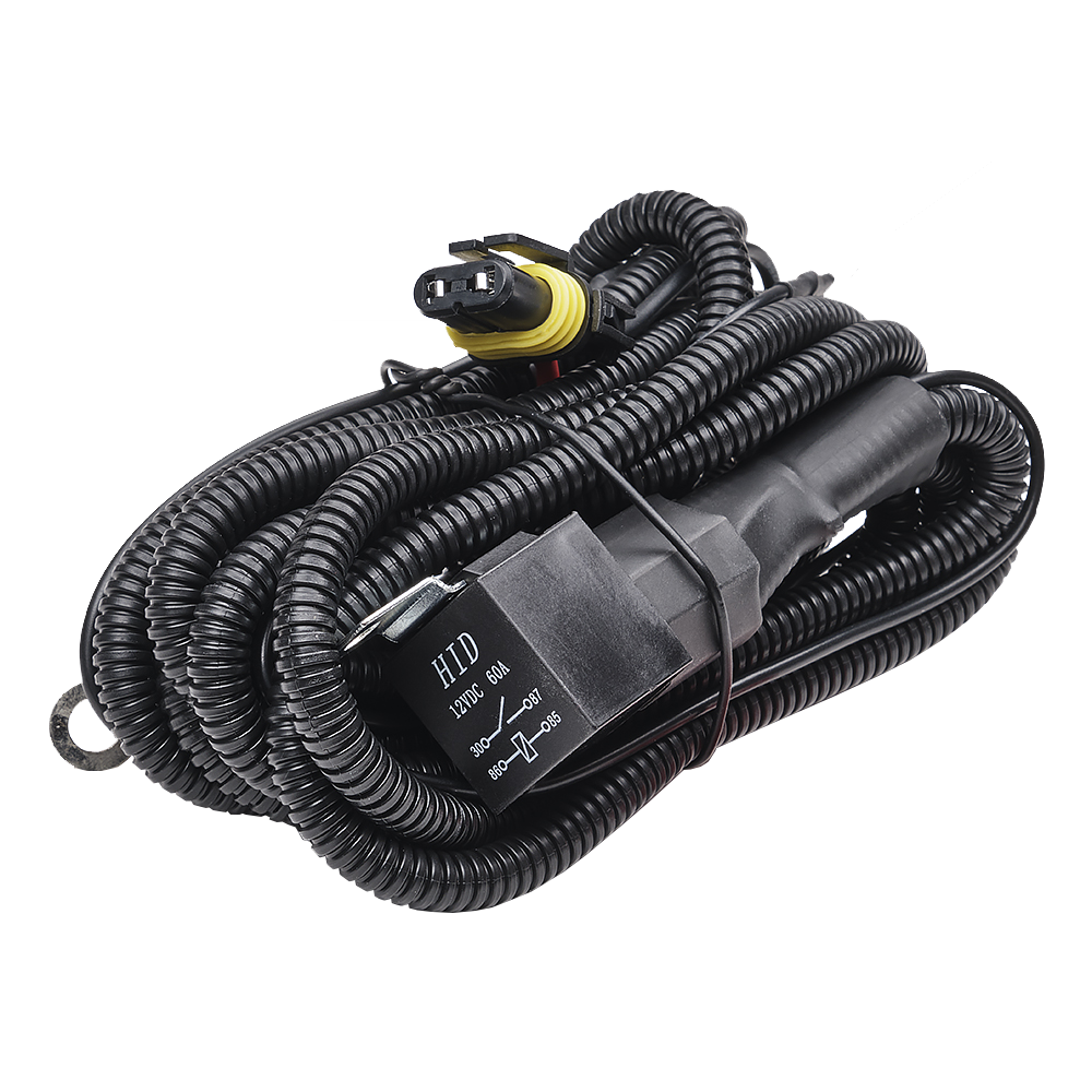 Jeu de câbles relais 1pc Lumière supplémentaire 12V|9006