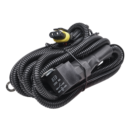 Jeu de câbles relais 1pc Lumière supplémentaire 12V|9006