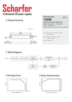 Transformateur 230V AC à 24V DC 100W
