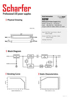 Transformateur 230V AC à 12V DC 60W