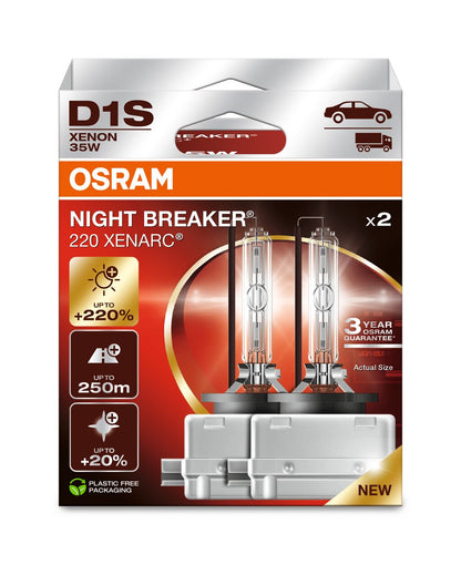 OSRAM XENARC NIGHT BREAKER LASER 220 - D1S - 2-PACK