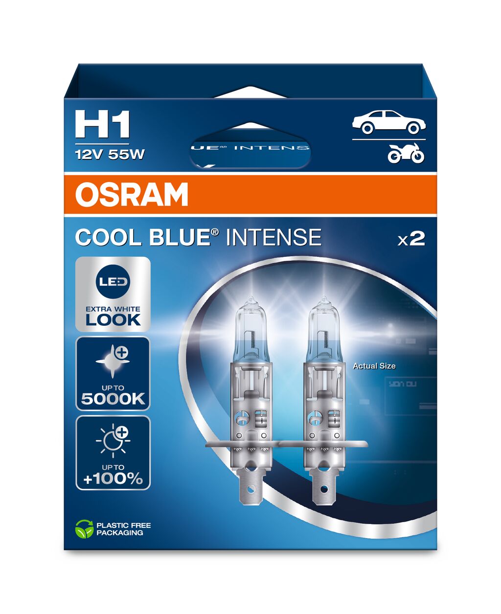OSRAM - H1 Halogen Headlight Lampe - Duo Box - 2 -pack