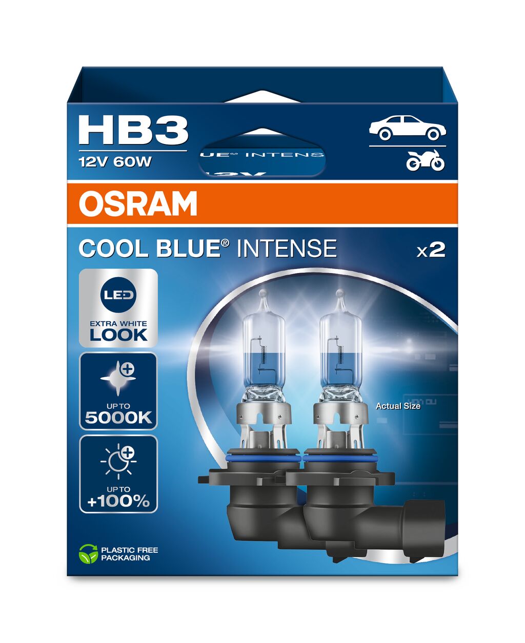 OSRAM - HB3 HALOGER phalight lampe - 2 -pack