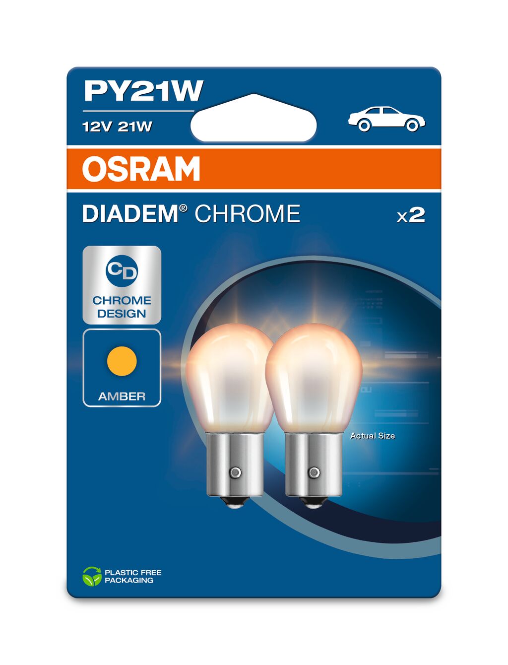 OSRAM DIADEM CHROME - PY21W Lampe légère supplémentaire