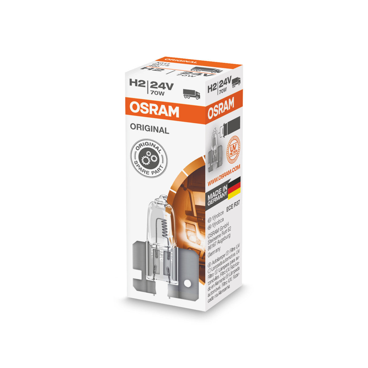 OSRAM ORIGINE LINE - H2 - 24 V - 70 W - LAMPE DE PLIES HALOGEN