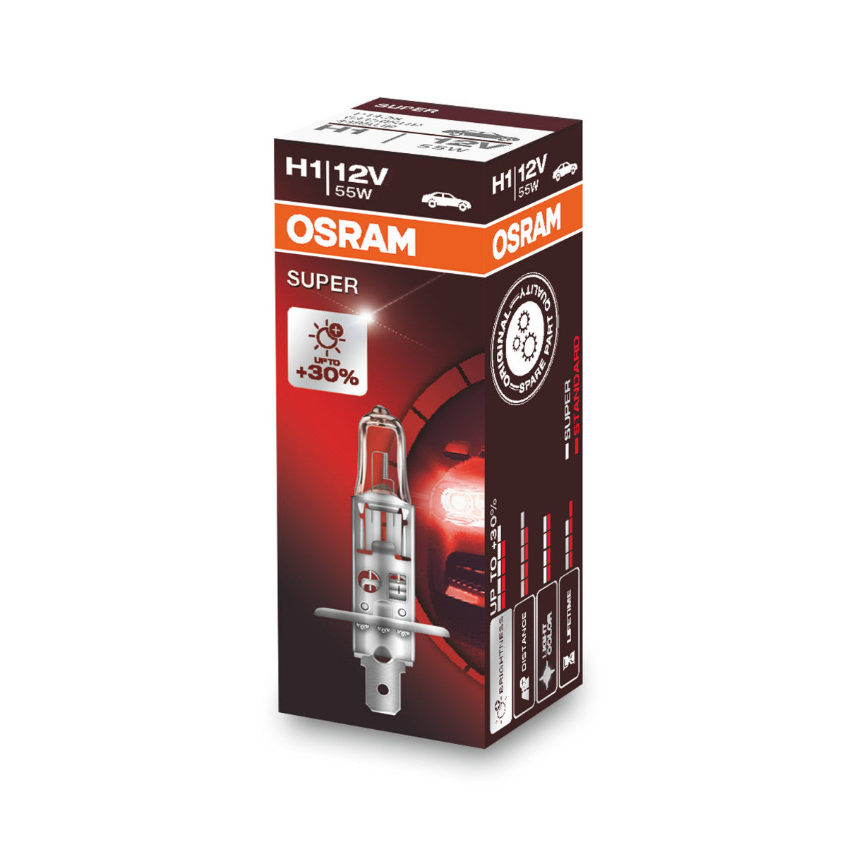 OSRAM SUPER - Ampoule de phare halogène H1