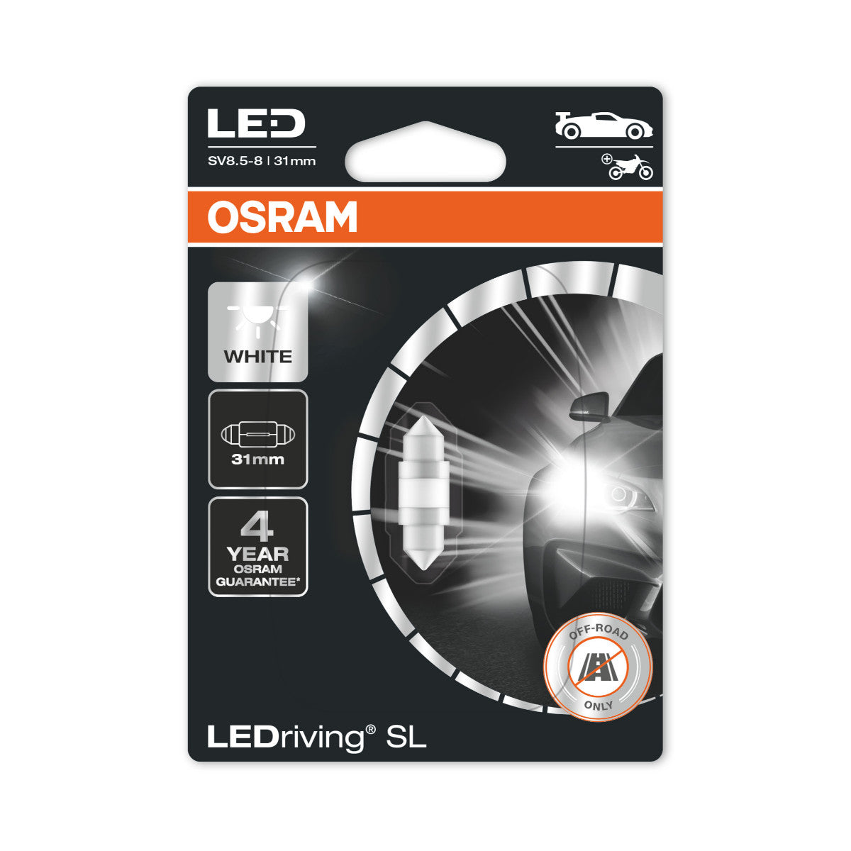 OSRAM LED Rriving Sl - Off-Road C5W 6438 - Blanc