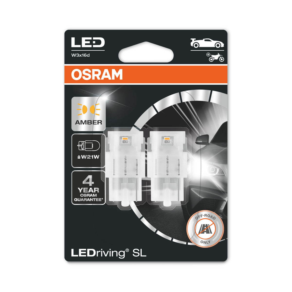 OSRAM LEDriving SL - Tout-terrain W21W - jaune