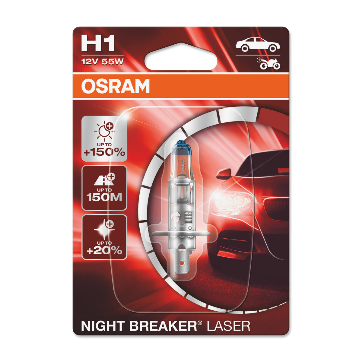 OSRAM NIGHT BREAKER® LASER H1, blister unique