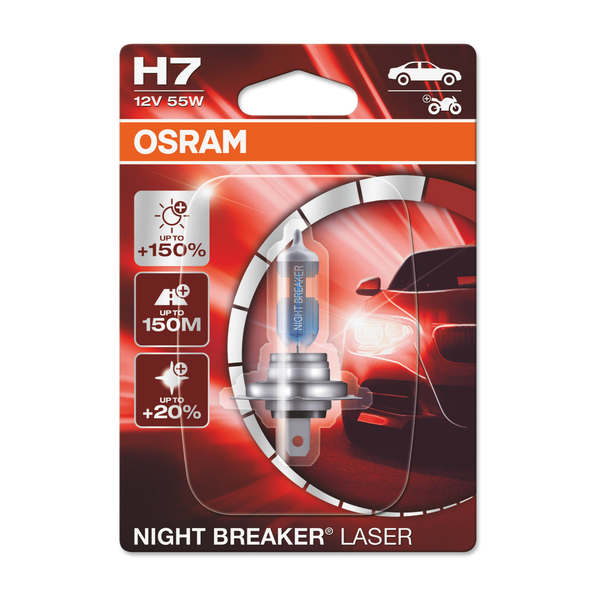 OSRAM Night Breaker® Laser H7 Single Blister