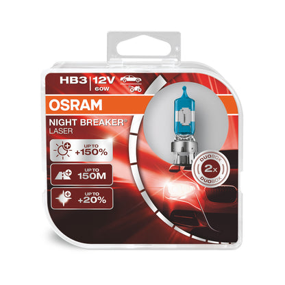 Boîte Duo OSRAM NIGHT BREAKER® LASER HB3