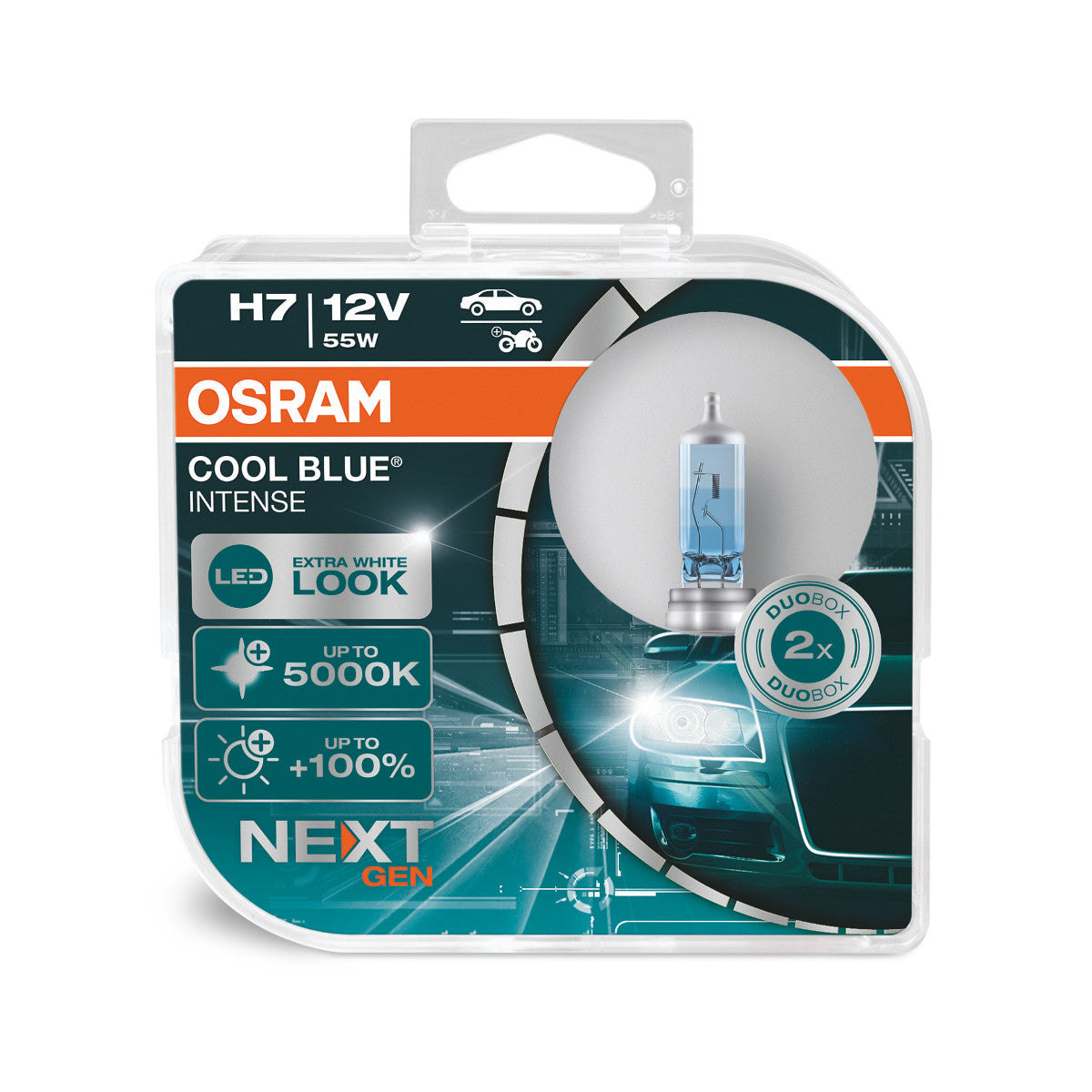 OSRAM - Ampoule de phare halogène H7 - Boîte Duo - 2-PACK