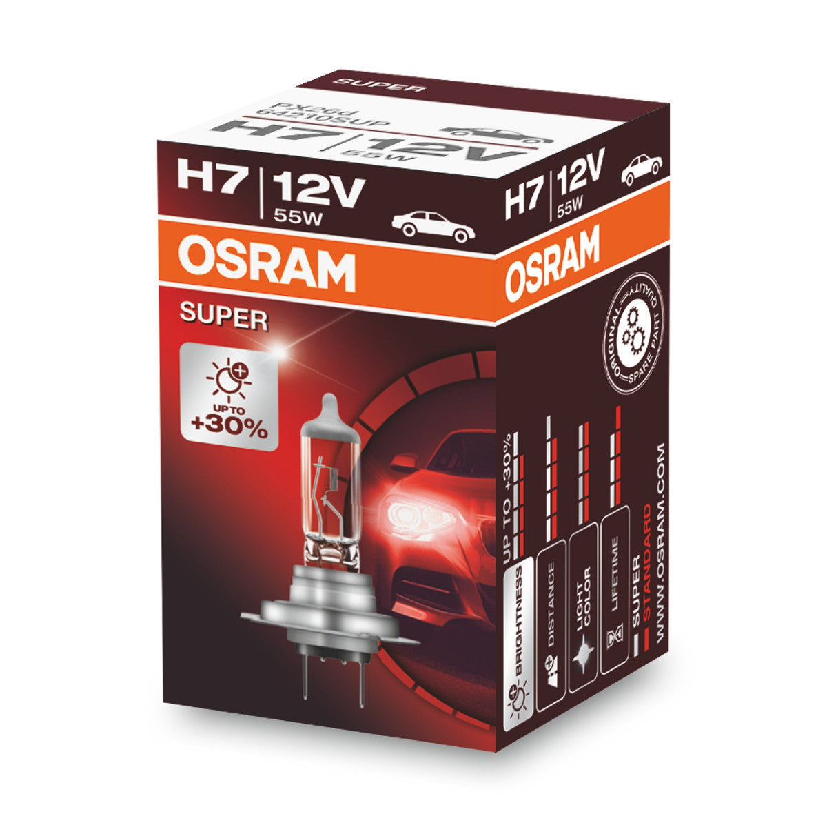 OSRAM SUPER - Ampoule de phare halogène H7