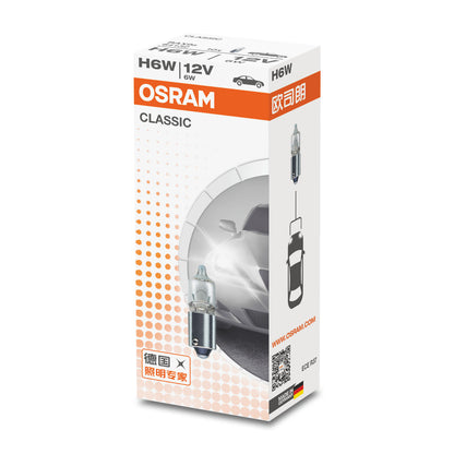 OSRAM ORIGINAL - BASE MÉTALLIQUE - Ampoule supplémentaire H6W