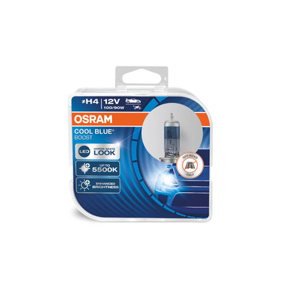 OSRAM COOL BLUE BOOST - Ampoule de phare halogène H4 tout-terrain - PACK DE 2