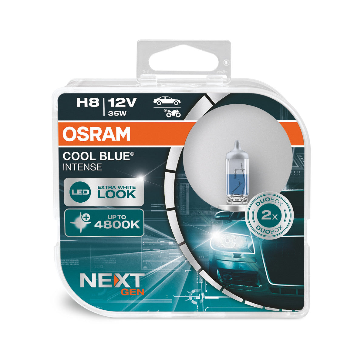 OSRAM - H8 Halogen Headlight Lampe - 2 -pack