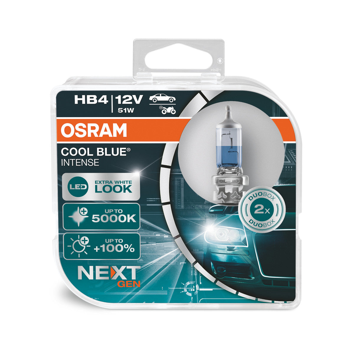 Osram - lampe phare halogène HB4 - 2 -pack