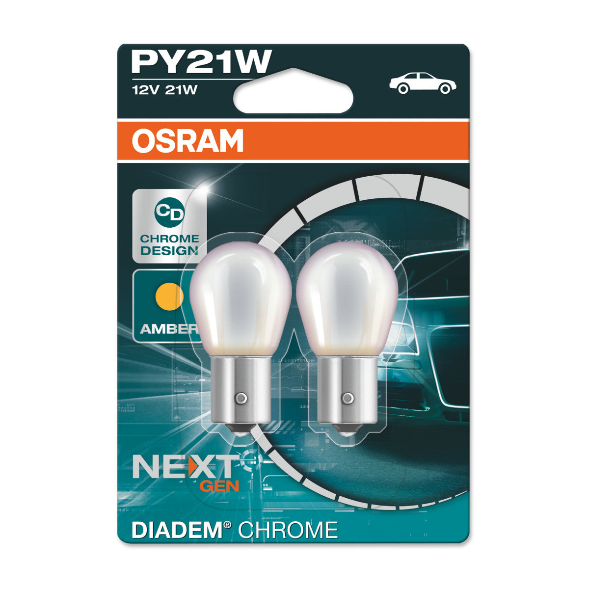 OSRAM DIADEM CHROME - PY21W Ampoule supplémentaire