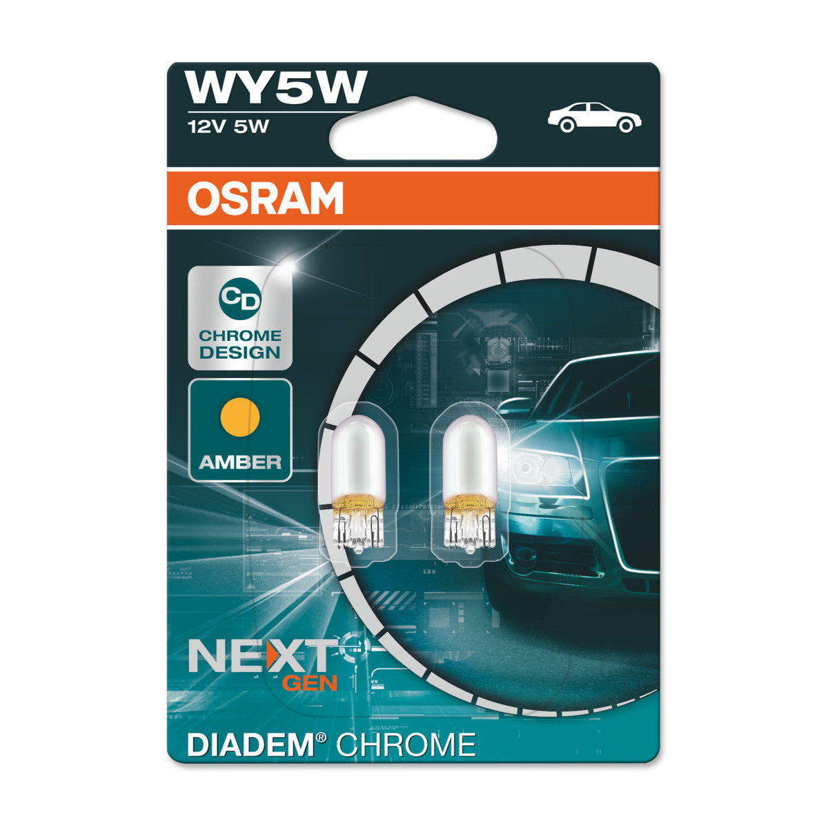 OSRAM DIADEM CHROME - Ampoule supplémentaire WY5W