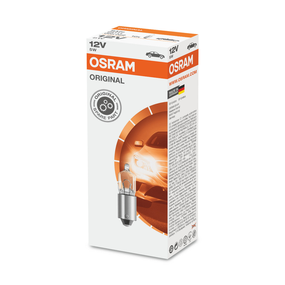 OSRAM ORIGINAL MINIWATT - 5W - 12V - Ampoule supplémentaire