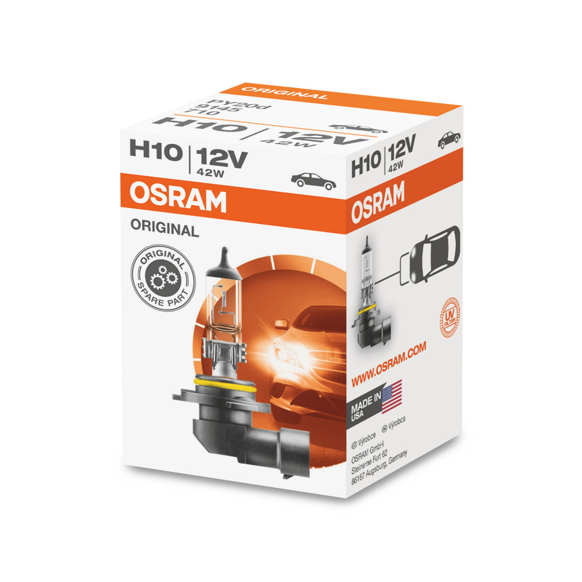 Ligne d'origine d'Osram - H10 - 12 V - 42 W - lampe phare halogène