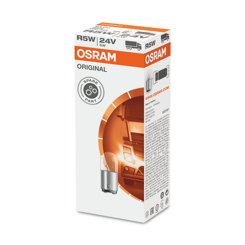 ORIGINATION OSRAM - Base métallique - R5W - 24V - BA15D