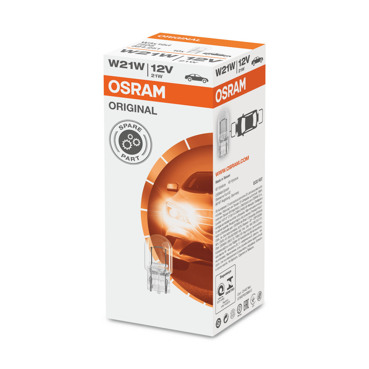 OSRAM ORIGINAL - BASE CALE - Ampoule supplémentaire W21W