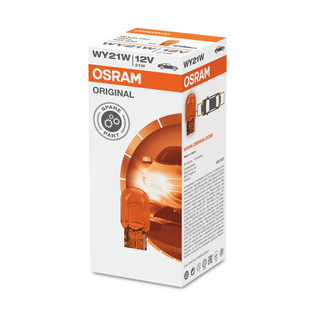 ORIGINAL OSRAM - Base de coin - lampe légère supplémentaire WY21W