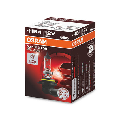 OSRAM SUPER BRIGHT PREMIUM - SUPER BRIGHT - Ampoule de phare halogène HB4 tout-terrain