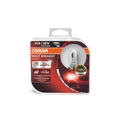 Boîte Duo OSRAM NIGHT BREAKER® SILVER H4