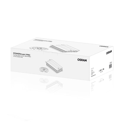 OSRAM Onduleur à onde sinusoïdale pure 12 V DC 2000 W RCD