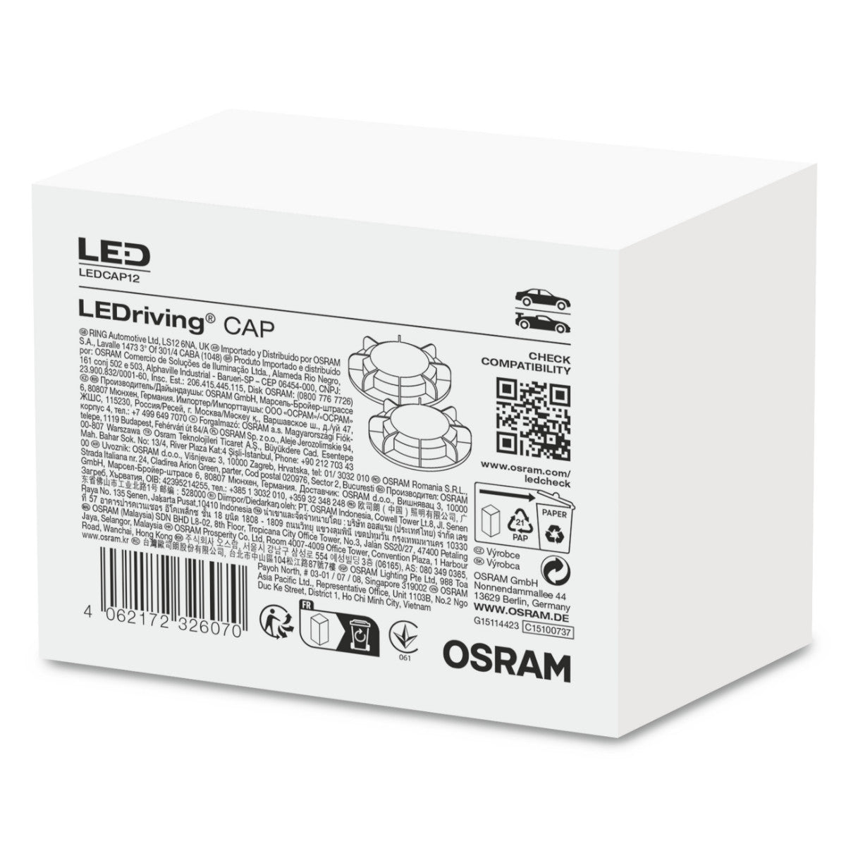 CAPUCHON LEDriving OSRAM - LEDCAP12