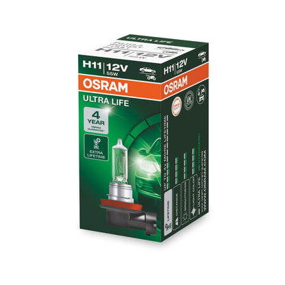 OSRAM ULTRA LIFE - Ampoule de phare halogène H11 - Boîte pliable 