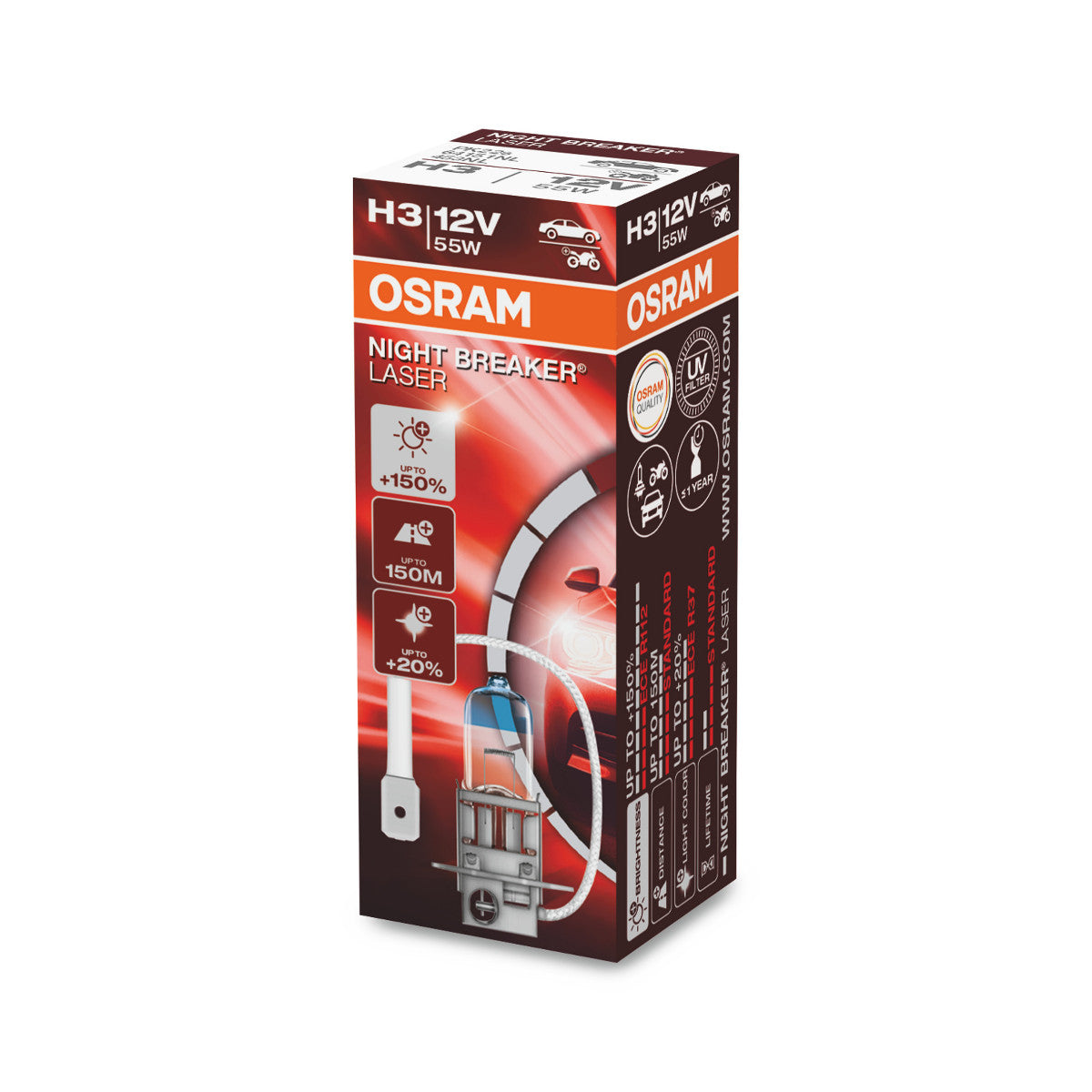 Osram Night Breaker® Laser H3 Boîte de pliage