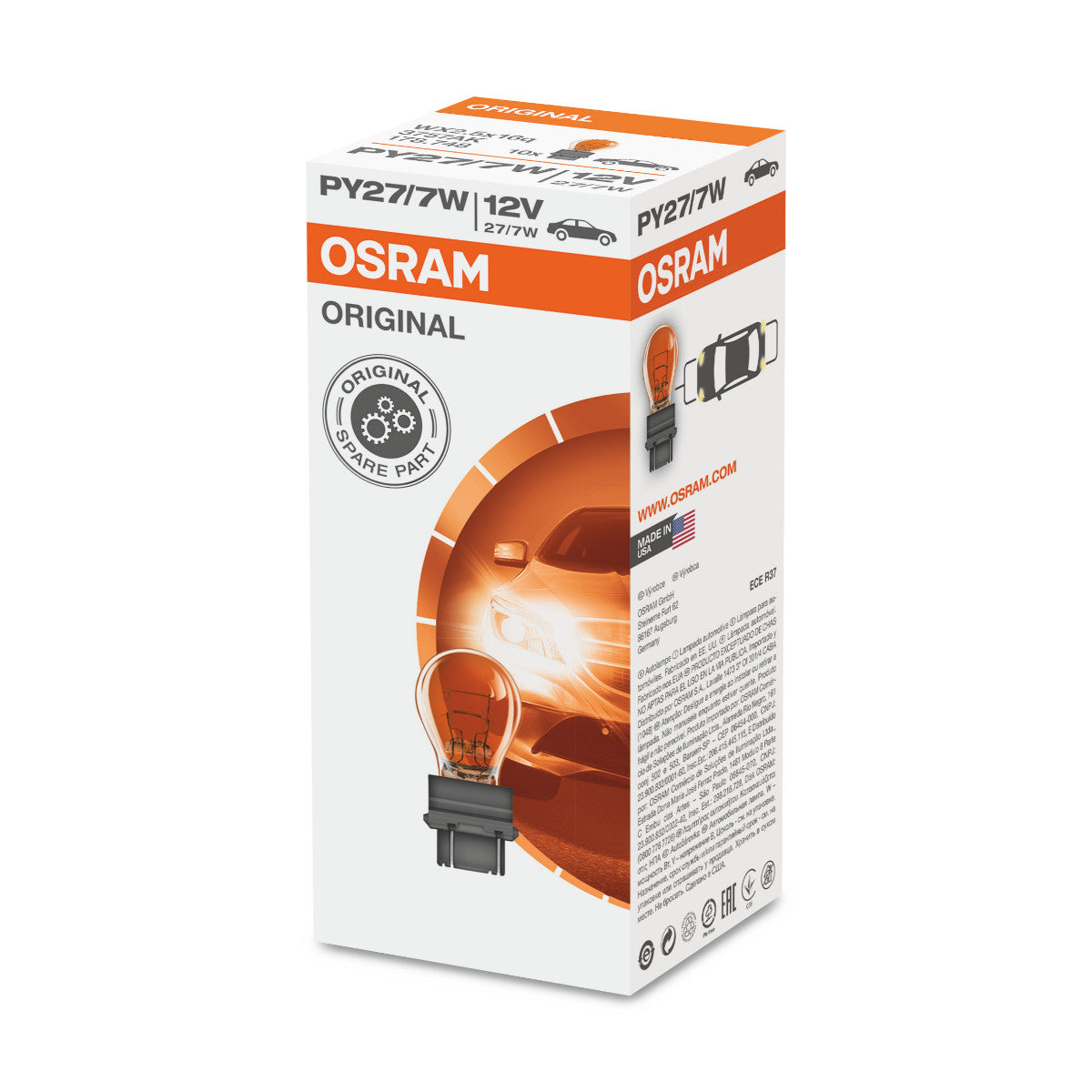 OSRAM S8 WEDGE BASE - PY27-7W Ampoule supplémentaire