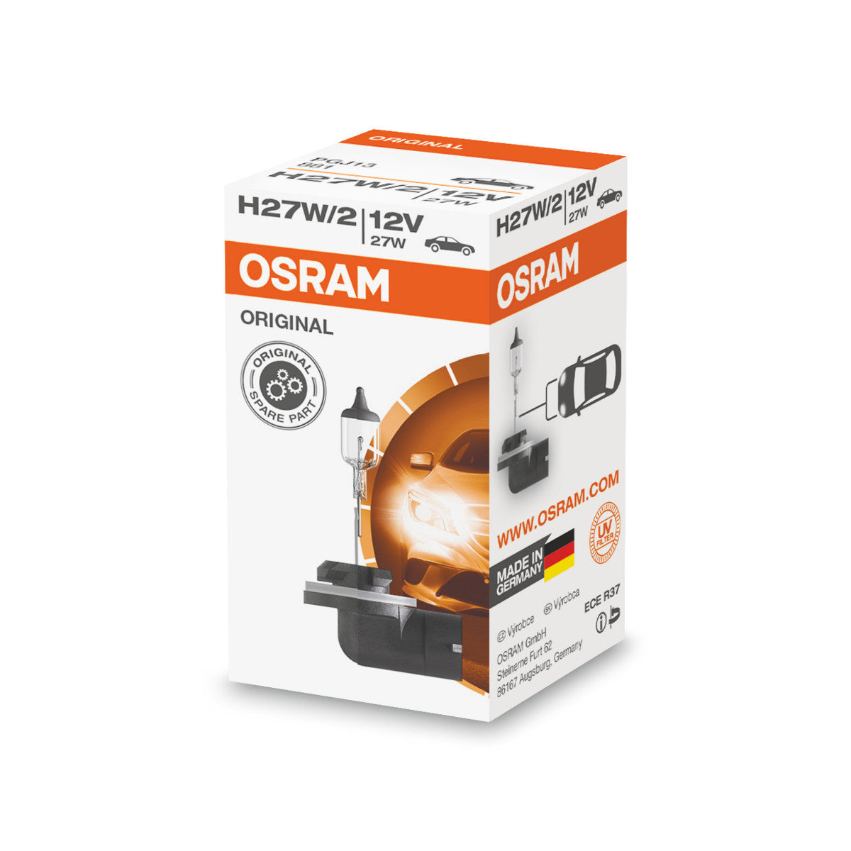 OSRAM ORIGINAL LINE - H27-2W - 12 V - 27 W - Ampoule de phare halogène